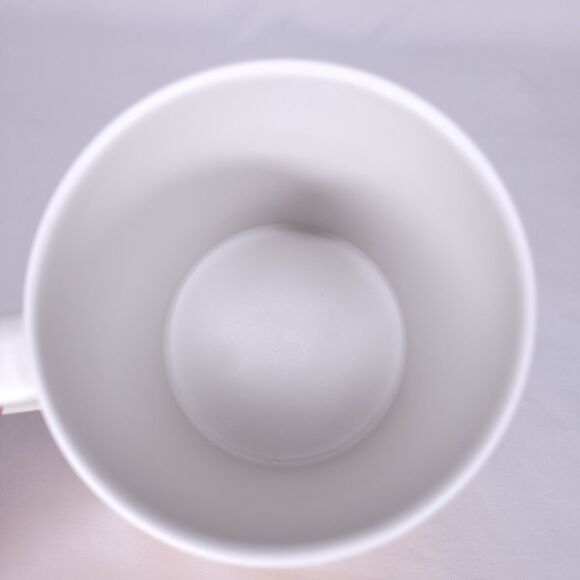 Starbucks Coffee Mug 2 Tone White, Orange Mermaid Embossed 2014 Ceramic - Picture 5 of 7